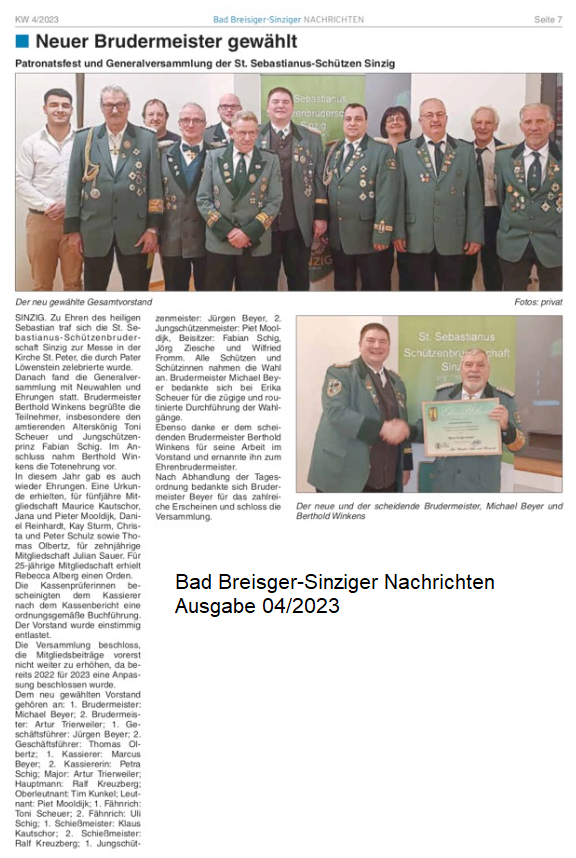 Bad Breisiger-Sinziger Nachrichten Ausgabe 04/2023