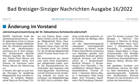 Bad Breisiger-Sinziger Nachrichten 16/2022