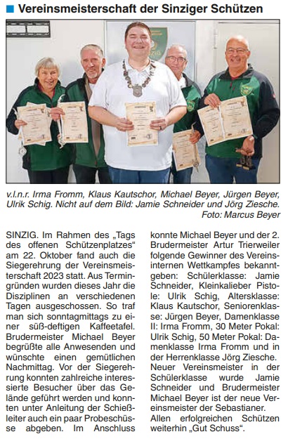 Bad Breisiger-Sinziger Nachrichten Ausgabe 45/2023