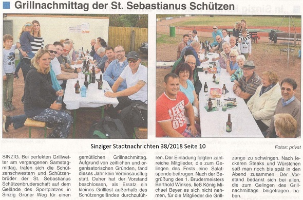 Sinziger Stadtnachrichten 38/2018 Seite 10